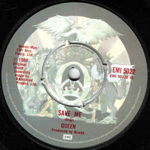 Queen - Save Me - Used Vinyl Record 7" image 1