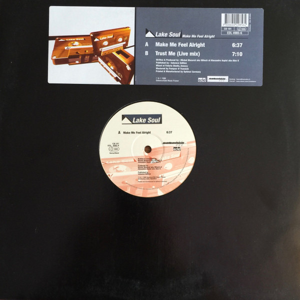 Lake Soul - Make Me Feel Alright / Trust Me (Live Mix) - Used Vinyl R image 1