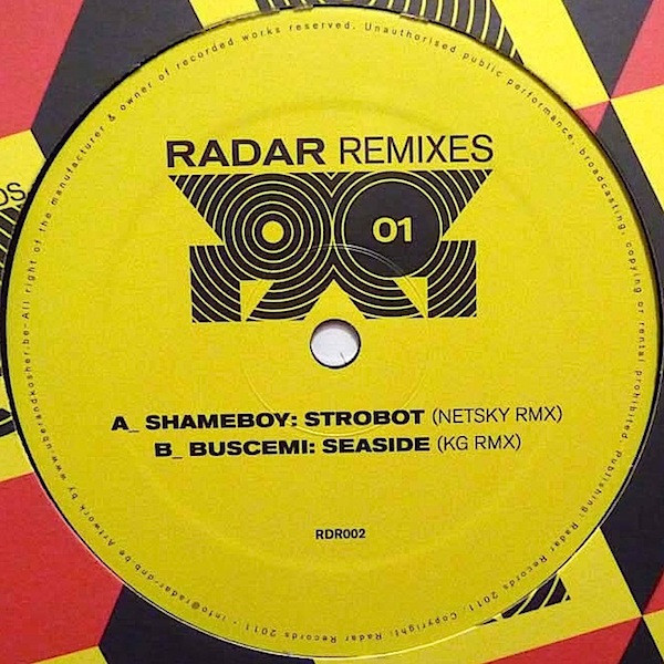 Shameboy - Radar Remixes 01 - Vinyl Record 12" image 1