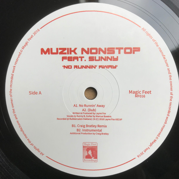 Muzik Nonstop - No Runnin' Away - Vinyl Record 12" image 1