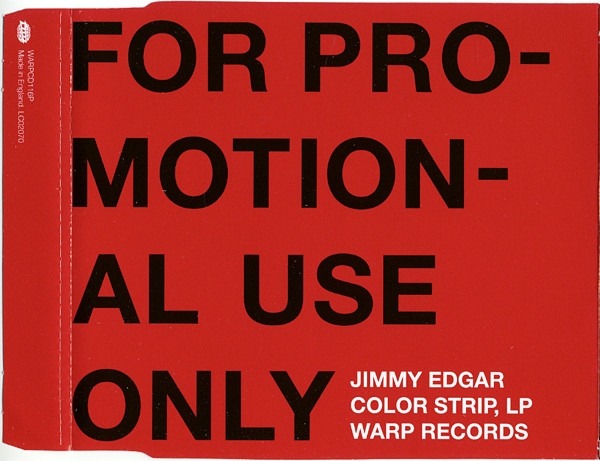 Jimmy Edgar - Color Strip - Used CD image 1