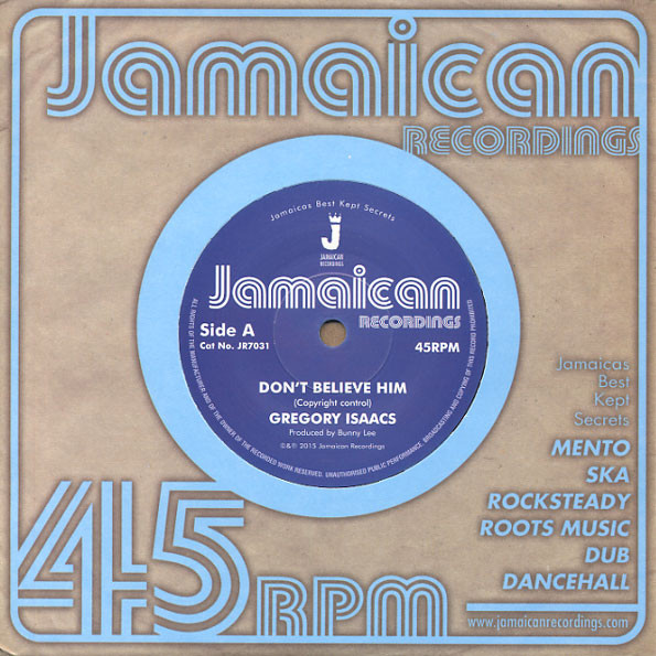 Gregory Isaacs - Don't Believe Him / The Village - Vinyl Record 7" image 1