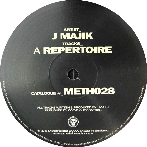 J Majik - Repertoire - Vinyl Record 12" image 1