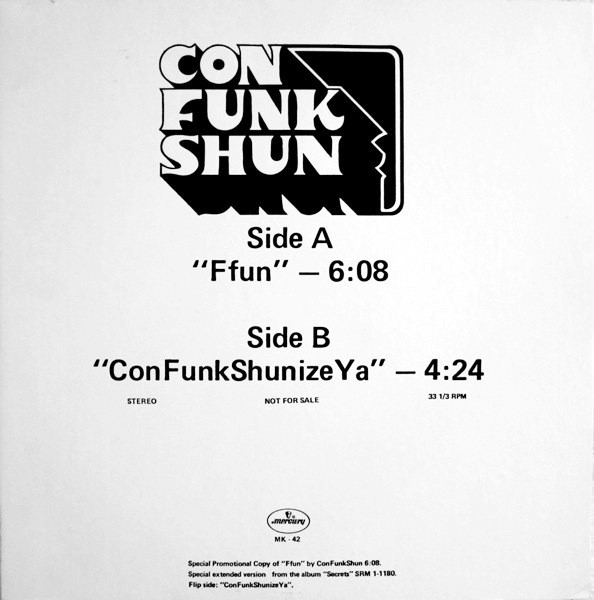 Con Funk Shun - Ffun / ConFunkShunizeYa - Used Vinyl Record 12" image 1