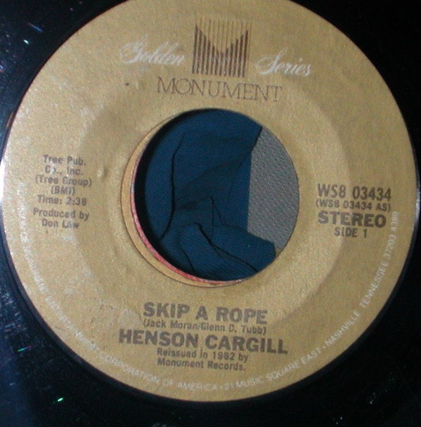 Henson Cargill - Skip A Rope / None Of My Business - Used Vinyl Recor image 1