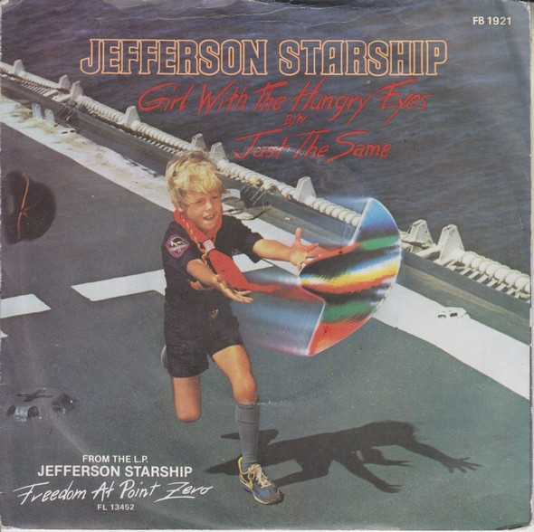Jefferson Starship - Girl With The Hungry Eyes - Used Vinyl Record 7" image 1