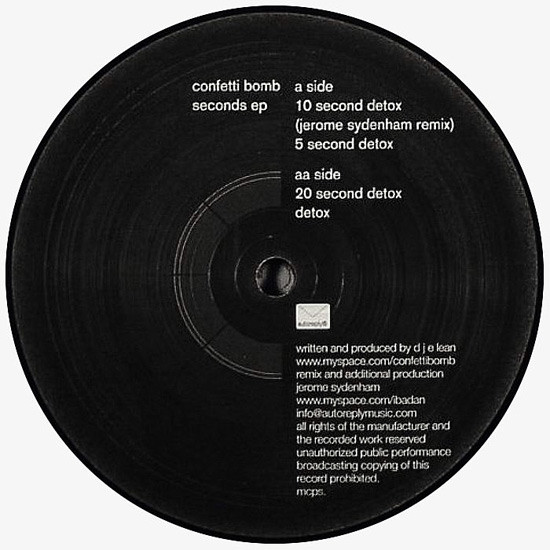 Confetti Bomb - Seconds EP - Vinyl Record 12" image 1