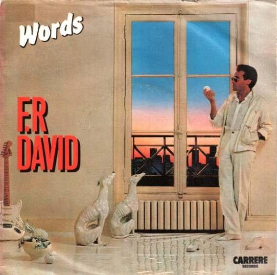 F.R. David - Words - Used Vinyl Record 7" image 1