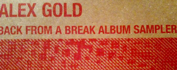 Alex Gold - Back From A Break - Used Vinyl Record 12" image 1