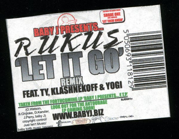 Rukus - Let It Go Remix - Vinyl Record 12" image 1
