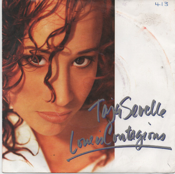Taja Sevelle - Love Is Contagious - Used Vinyl Record 7" image 1
