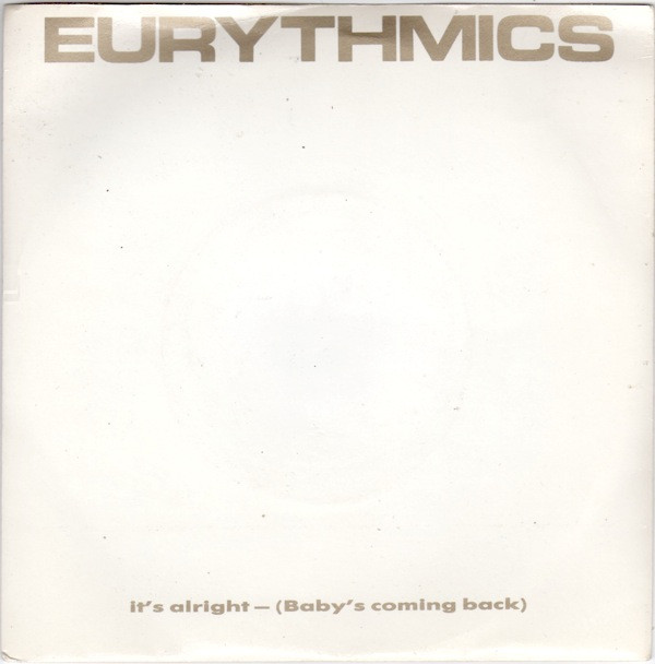 Eurythmics - It's Alright (Baby's Coming Back) - Used Vinyl Record 7" image 1