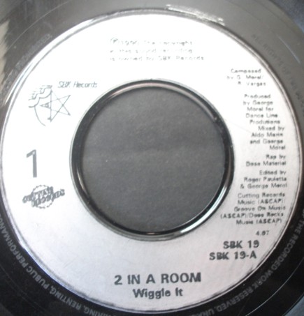 2 In A Room - Wiggle It - Used Vinyl Record 7" image 1