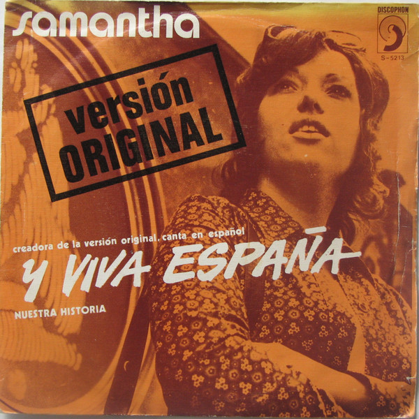 Samantha - Y Viva Espana - Used Vinyl Record 7" image 1