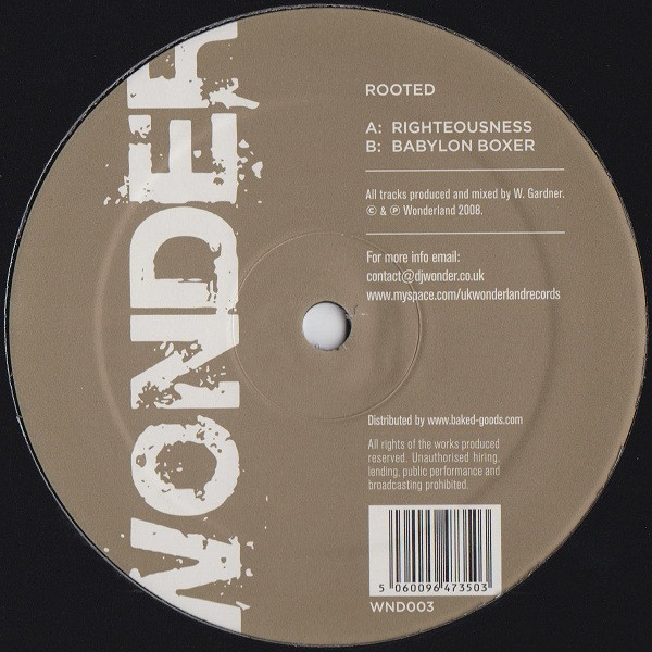 Rooted - Righteousness / Babylon Boxer - Vinyl Record 12" image 1