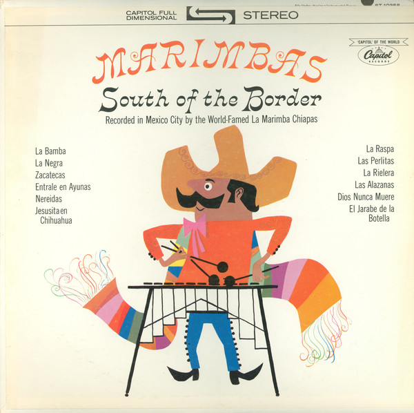 La Marimba Chiapas - Marimbas South Of The Border - Used Vinyl Record image 1
