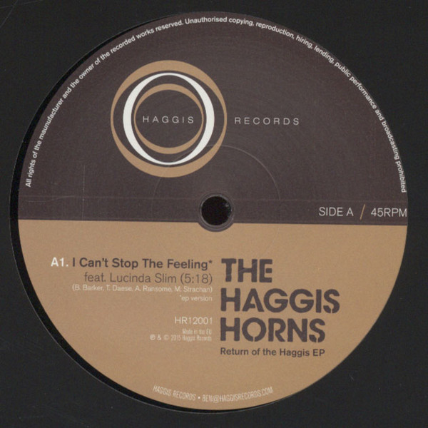 Haggis Horns - Ruturn Of The Haggis EP - Vinyl Record 12" image 1