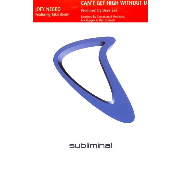 Joey Negro - Can't Get High Without U - Used Vinyl Record 12" image 1