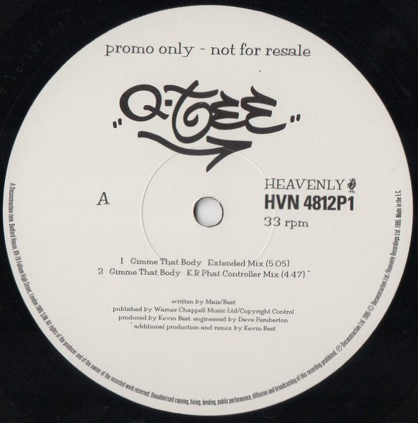 Q-Tee - Gimme That Body - Used Vinyl Record 12" image 1