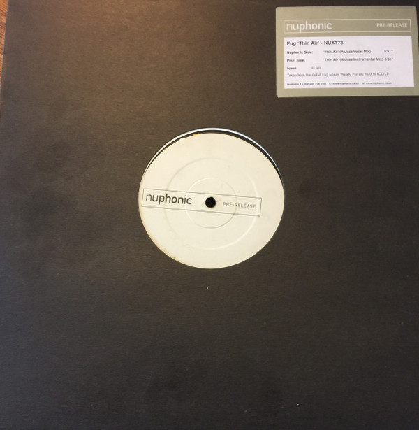 FUG - Thin Air - Vinyl Record 12" image 1