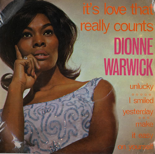 Dionne Warwick - It's Love That Really Counts - Used Vinyl Record 7" image 1