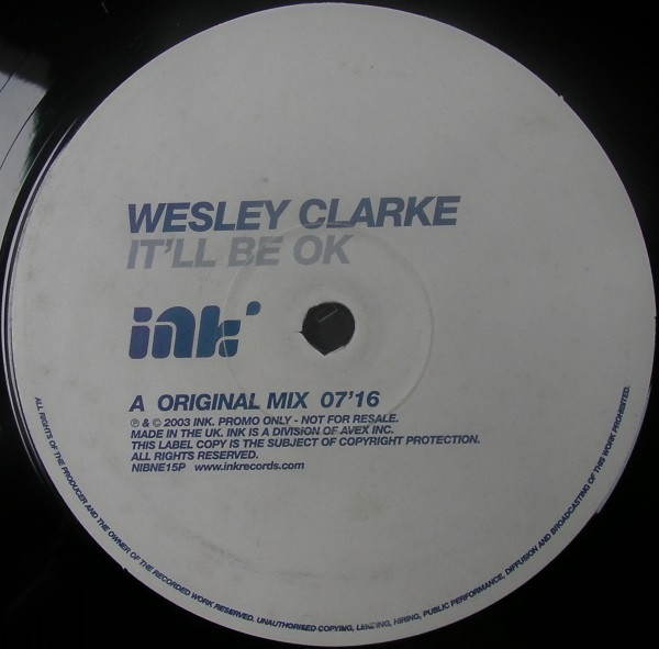 Wez Clarke - It'll Be Ok - Used Vinyl Record 12" image 1