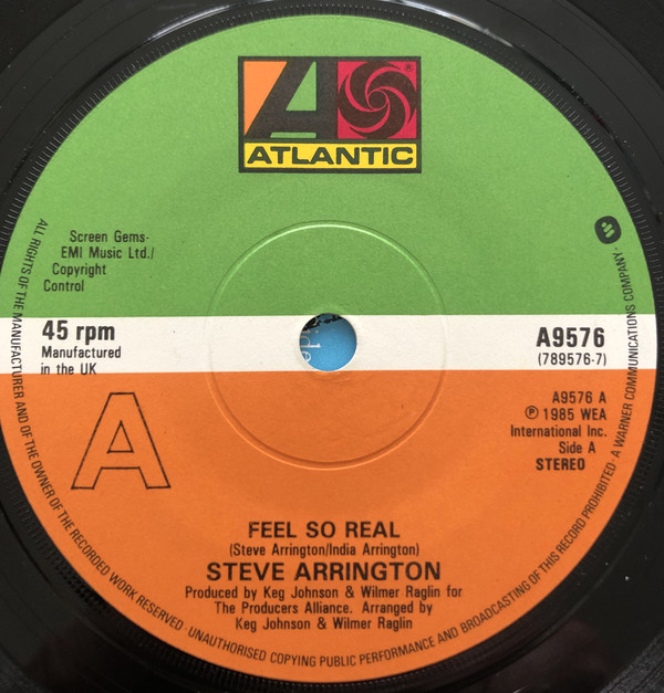 Steve Arrington - Feel So Real - Used Vinyl Record 7" image 1