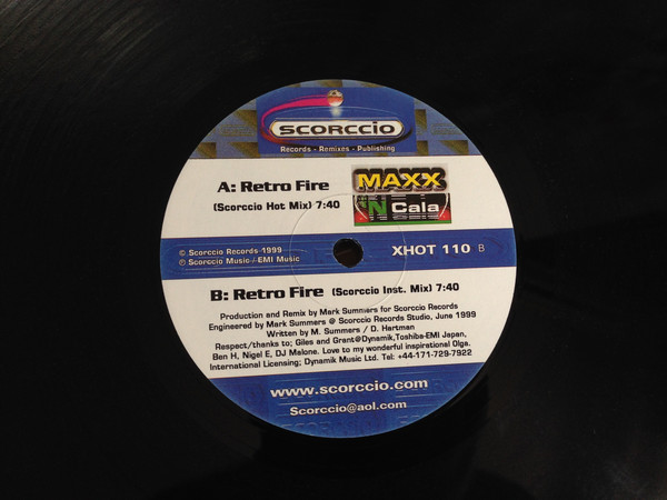 Maxx 'n Cala - Retro Fire - Used Vinyl Record 12" image 1