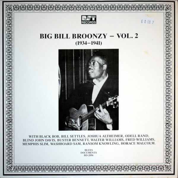 Big Bill Broonzy - Vol. 2 (1934 - 1941) - Used Vinyl Record image 1