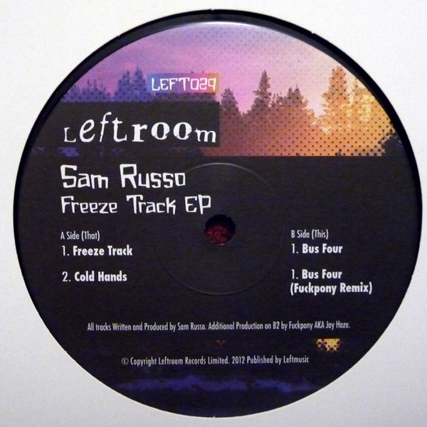 Sam Russo - Freeze Track EP - Vinyl Record 12" image 1