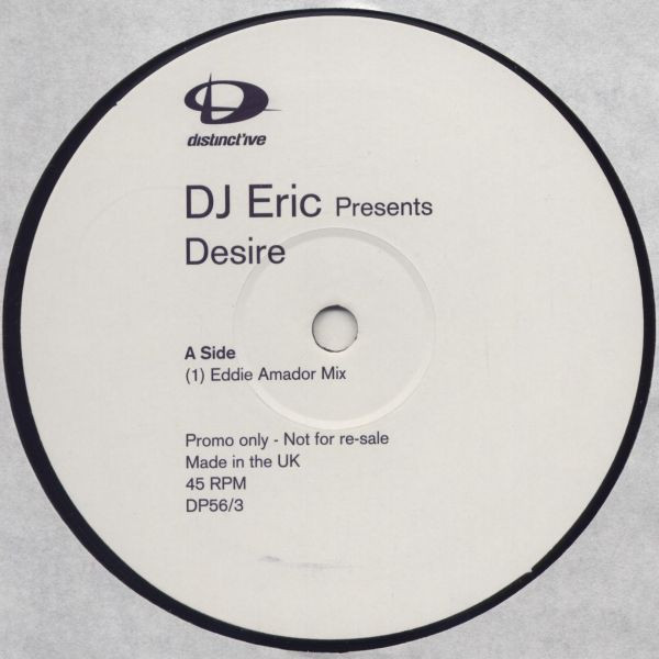 DJ Eric - Desire - Used Vinyl Record 12" image 1