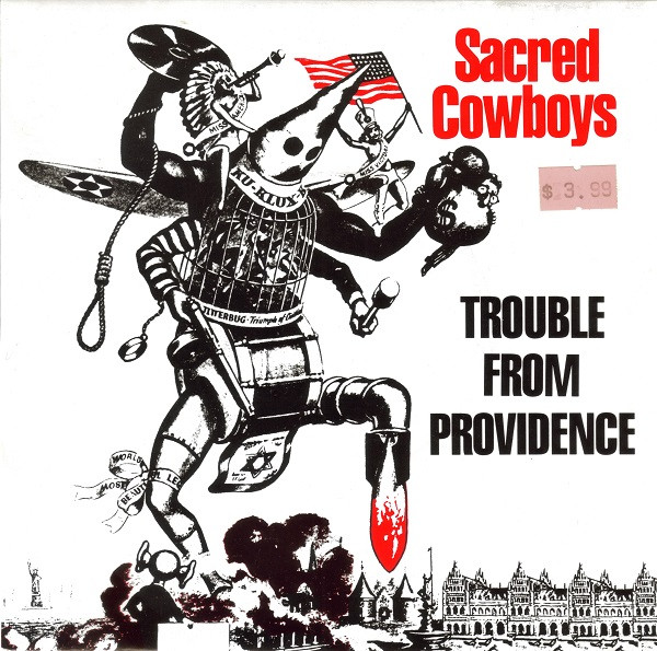 Sacred Cowboys - Trouble From Providence - Vinyl Record 7" image 1