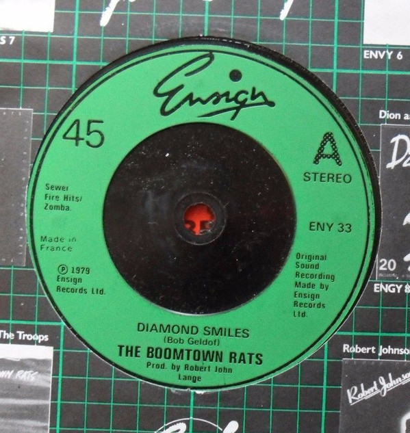 Boomtown Rats - Diamond Smiles - Used Vinyl Record 7" image 1