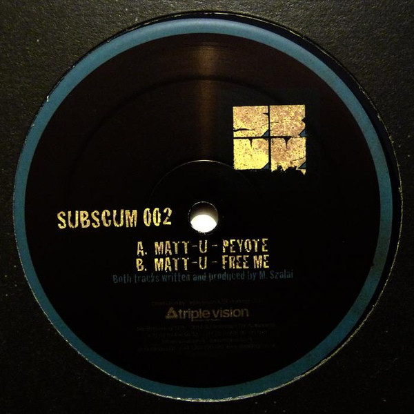 Matt U - Peyote / Free Me - Used Vinyl Record 12" image 1