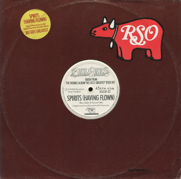 Bee Gees - Spirits (Having Flown) / Wind Of Change - Used Vinyl Recor image 1