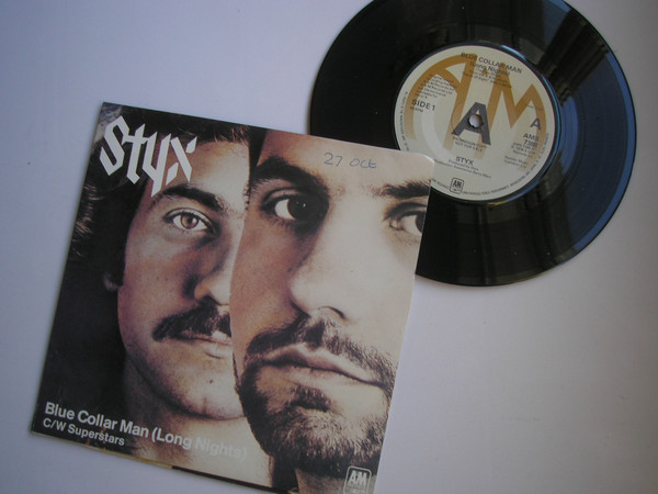 Styx - Blue Collar Man (Long Nights) - Used Vinyl Record 7" image 1