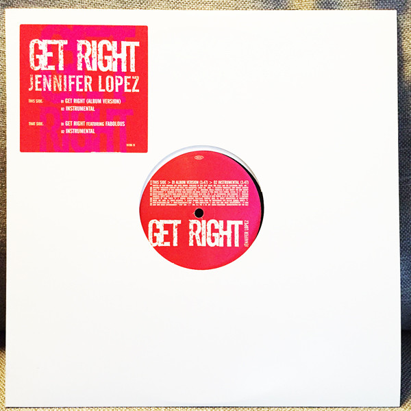 Jennifer Lopez - Get Right - Vinyl Record 12" image 1