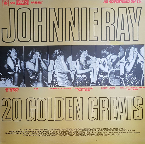 Johnnie Ray - 20 Golden Greats - Used Vinyl Record image 1