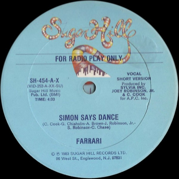 Farrari - Simon Says Dance - Vinyl Record 12" image 1