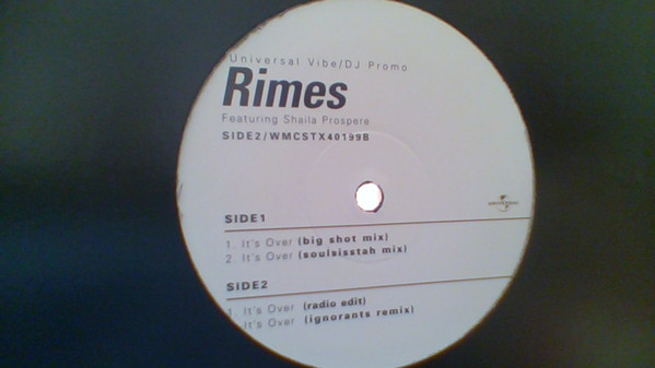 Rimes - It's Over - Used Vinyl Record 12" image 1