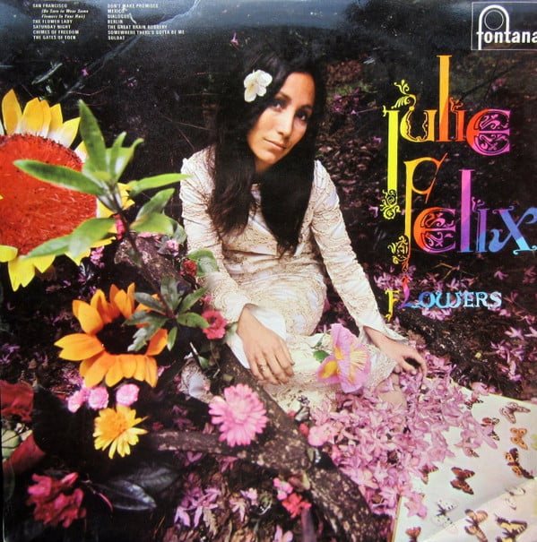 Julie Felix - Flowers - Used Vinyl Record image 1