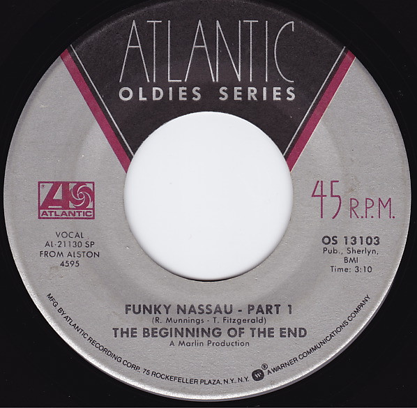 Beginning Of The End - Funky Nassau / Nobody But You Babe - Used Vinyl R image 1