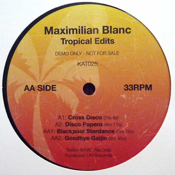 Maximilian Blanc - Tropical Edits - Vinyl Record 12" image 1