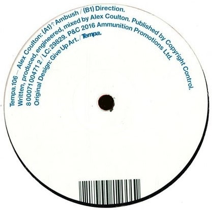 Alex Coulton - Ambush / Direction - Vinyl Record 12" image 1