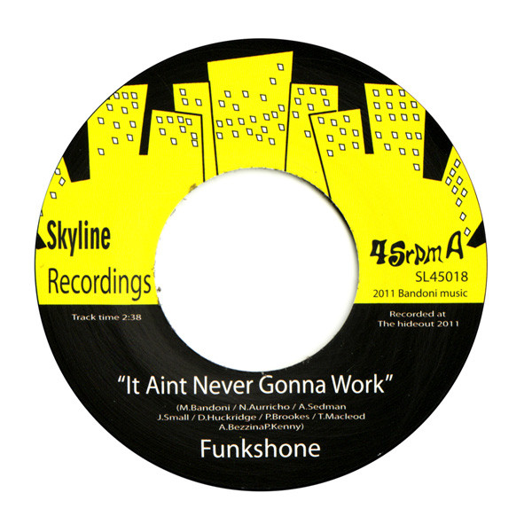 Funkshone - It Aint Never Gonna Work - Vinyl Record 7" image 1