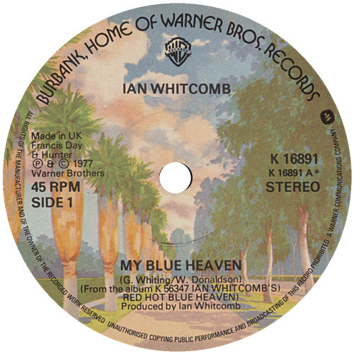Ian Whitcomb - My Blue Heaven - Used Vinyl Record 7" image 1
