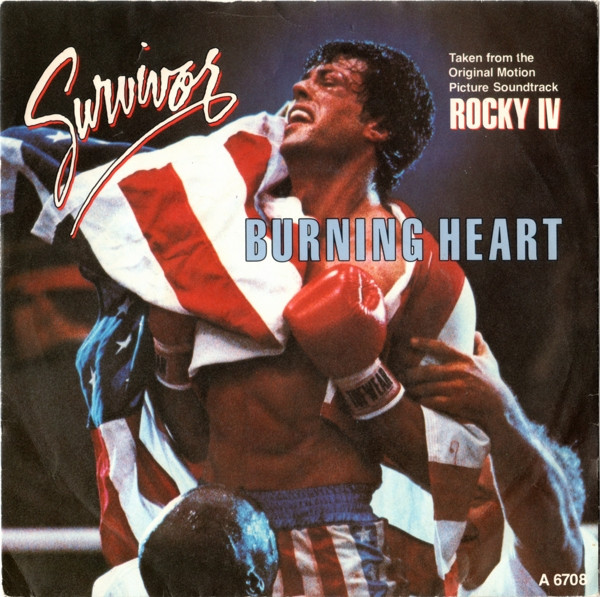 Survivor - Burning Heart - Used Vinyl Record 7" image 1