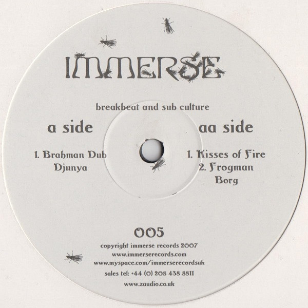 Djunya - Brahman Dub / Kisses Of Fire / Frogman - Vinyl Record 12" image 1