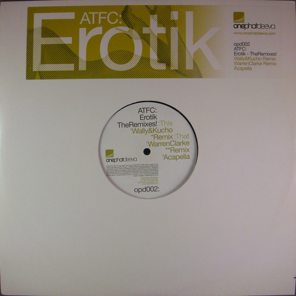 ATFC - Erotik - The Remixes! - Used Vinyl Record 12" image 1