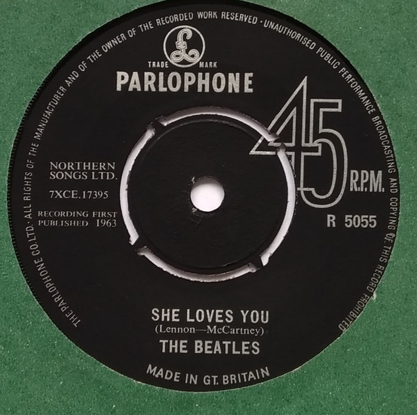 Beatles - She Loves You - Used Vinyl Record 7" image 1